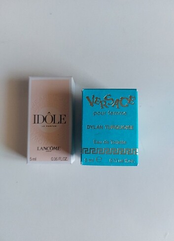 Versace Dylan Turquoise ve Lancome Idole 