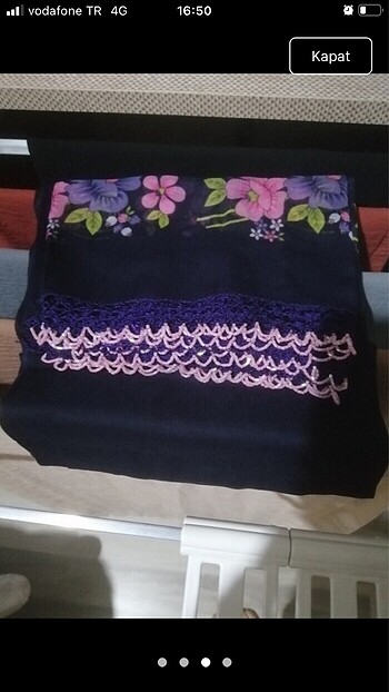 Tığ oyalı yazma