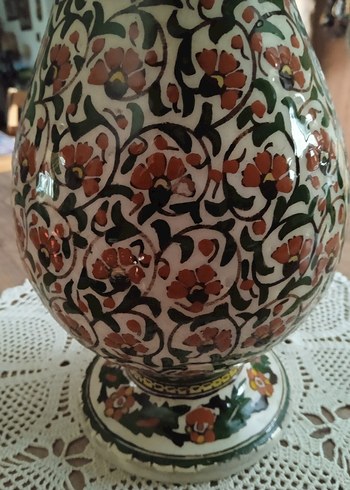 Kütahya çini vazo - Görsel 6