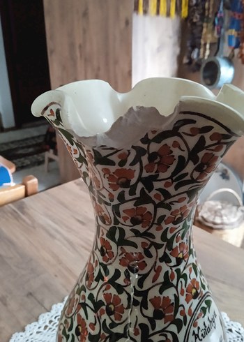 Kütahya çini vazo - Görsel 5