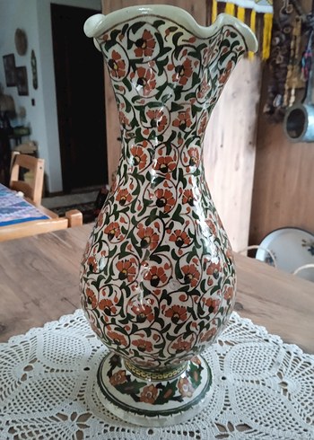 Kütahya çini vazo - Görsel 10