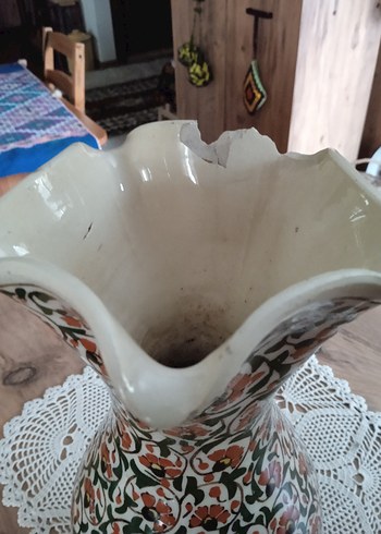 Kütahya çini vazo - Görsel 9