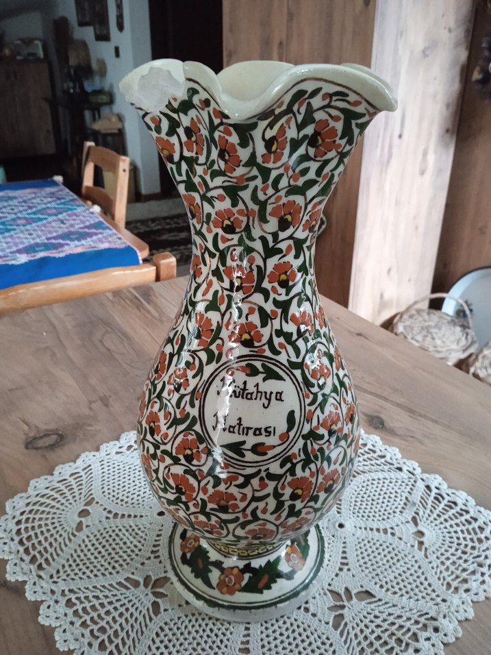 Kütahya çini vazo - Görsel 3