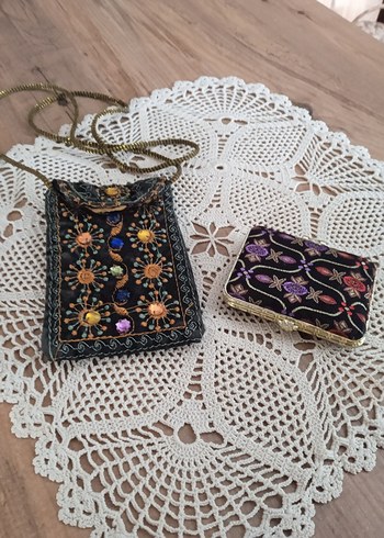 İşlemeli cüzdan ve ayna - Görsel 13