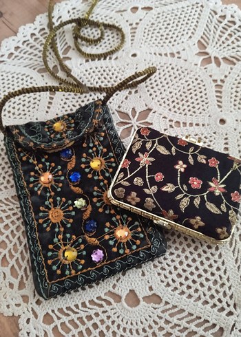 İşlemeli cüzdan ve ayna - Görsel 9