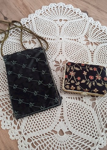 İşlemeli cüzdan ve ayna - Görsel 4