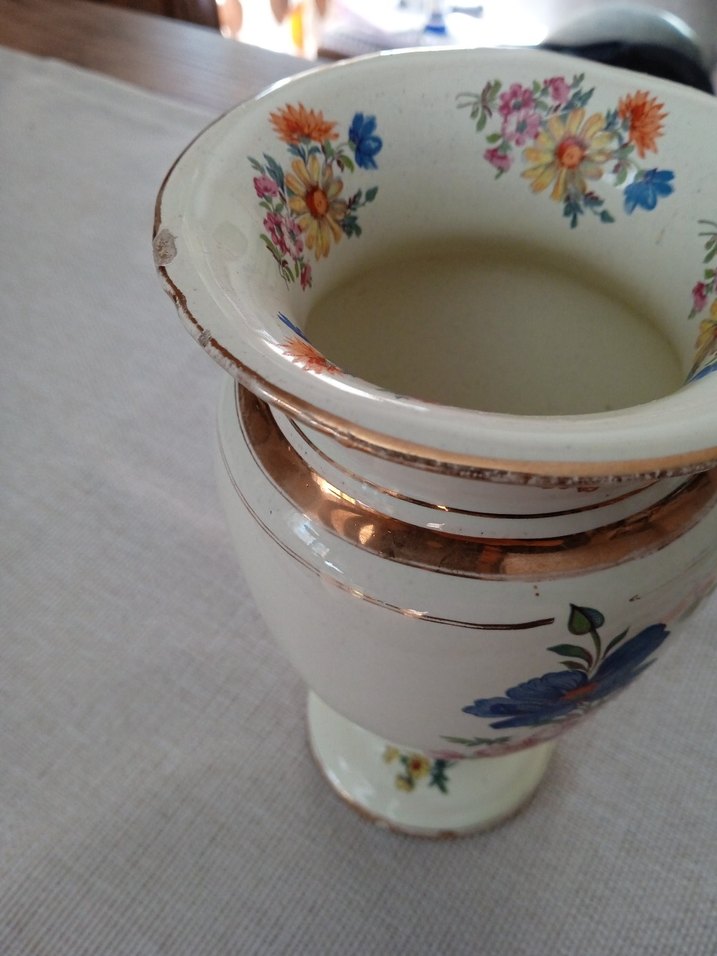 Nostaljik seramik vazo - Görsel 4