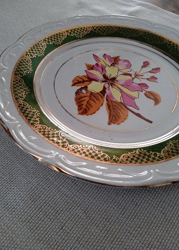 Eski porselen tabak - Görsel 6