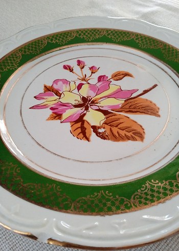 Eski porselen tabak - Görsel 5