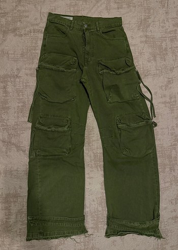 Zara Haki Kargo Pantolon Rahat Ve Sik