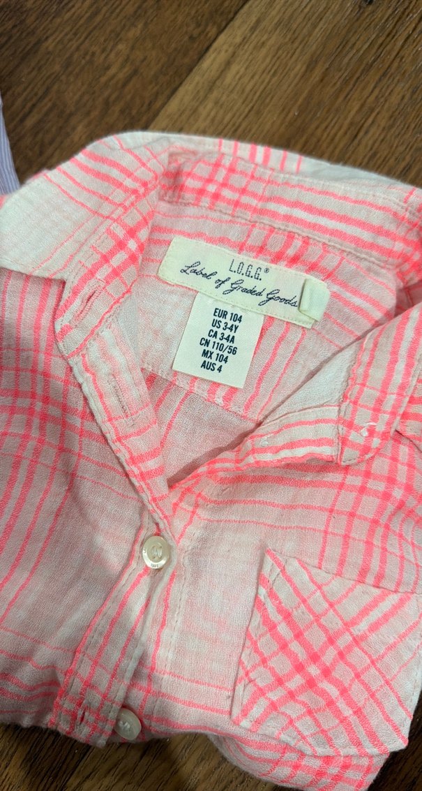 Kız Çocuk Nakışlı Düğmeli uzun Kollu Gömlek - Görsel 3