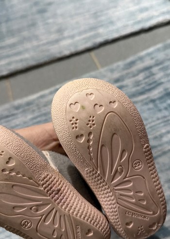 Kız Çocuk Gri Nakışlı Sıcak Terlik - Görsel 2