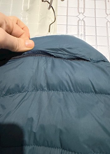 Fermuarlı Mavi Erkek Mont - Görsel 5