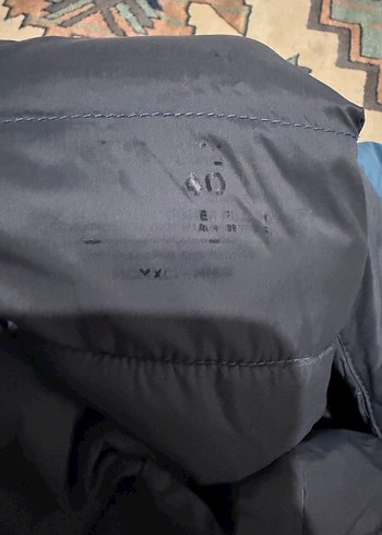 Fermuarlı Mavi Erkek Mont - Görsel 7