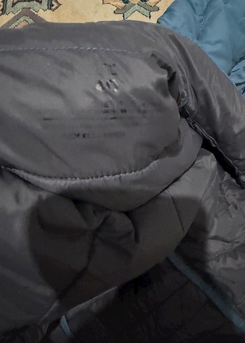 Fermuarlı Mavi Erkek Mont - Görsel 6