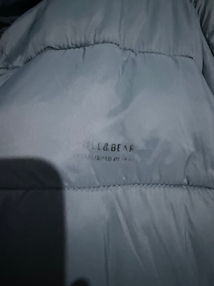 Fermuarlı Mavi Erkek Mont - Görsel 3