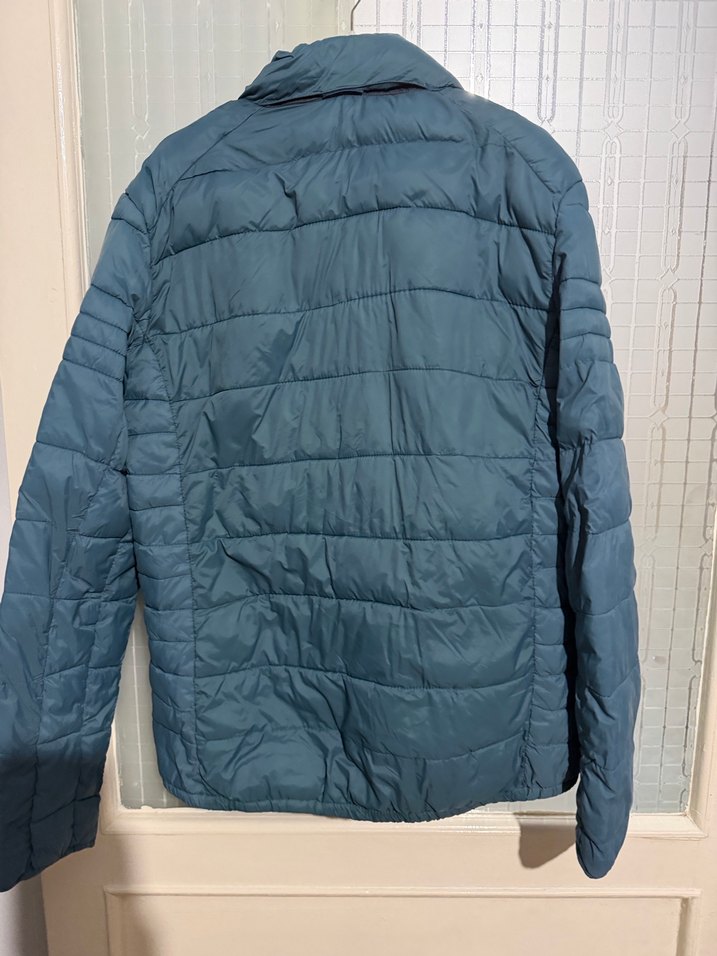 Fermuarlı Mavi Erkek Mont - Görsel 2