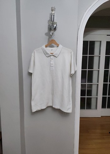 Erkek Beyaz Kısa Kollu Polo Tişört - Görsel 3