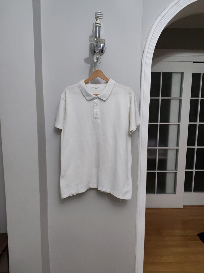 Erkek Beyaz Kısa Kollu Polo Tişört - Görsel 3