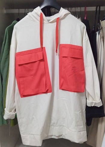 Kadın Kapüşonlu Mini Sweatshirt