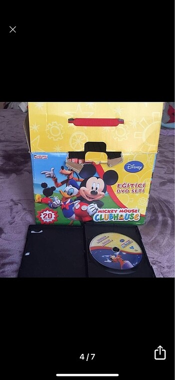 Beden Mickey mouse eğitici dvd seti