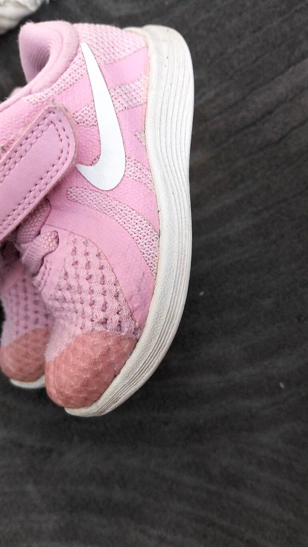 Kız Çocuk Pembe Cırt Cırtlı Spor Ayakkabı - Görsel 4