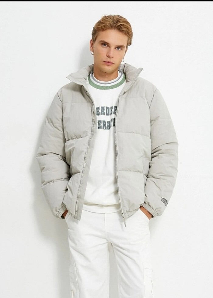 Dik yaka mont - Görsel 2