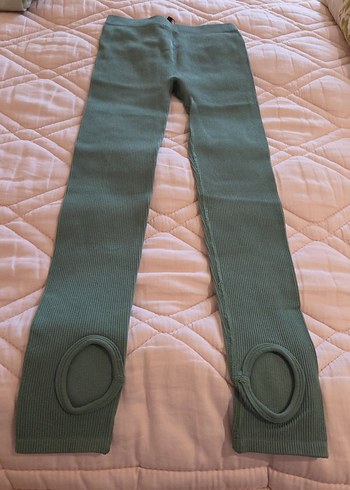 Kadın haki yeni etiketli fitilli tayt Dilvin - Görsel 4