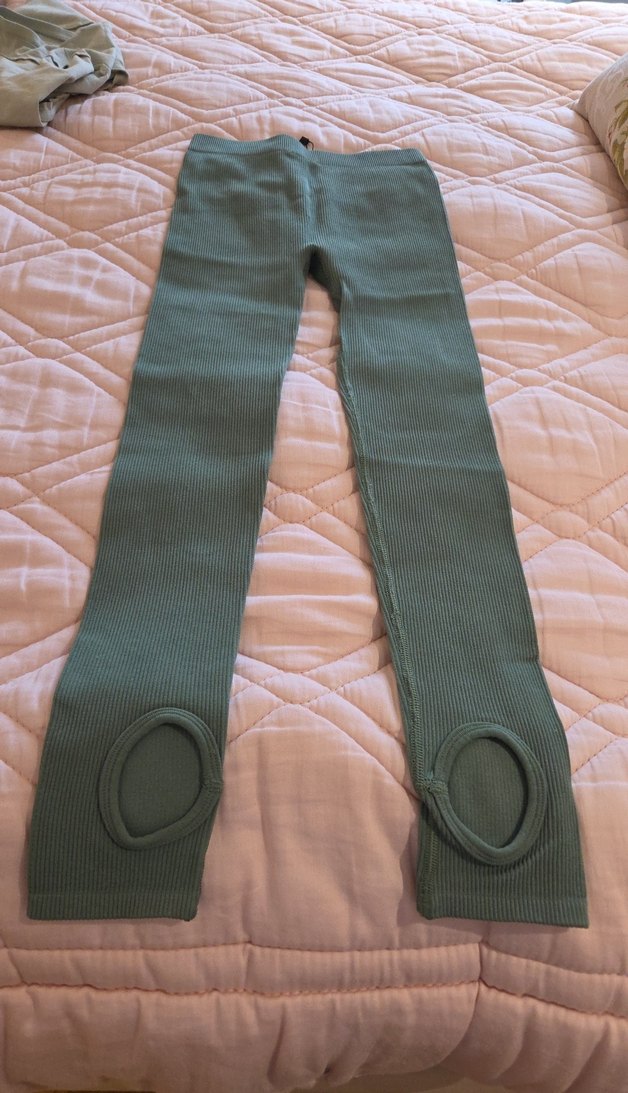 Kadın haki yeni etiketli fitilli tayt Dilvin - Görsel 4