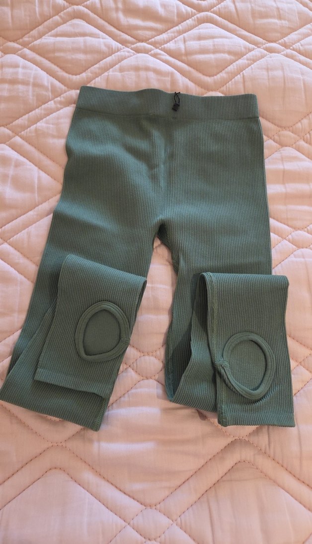 Kadın haki yeni etiketli fitilli tayt Dilvin - Görsel 3