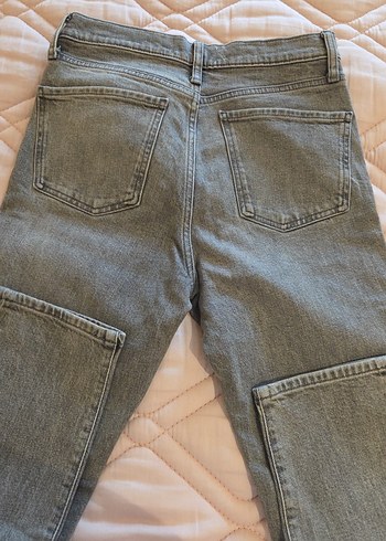 Gri Denim Kadın mango Kot Pantolon - Görsel 4