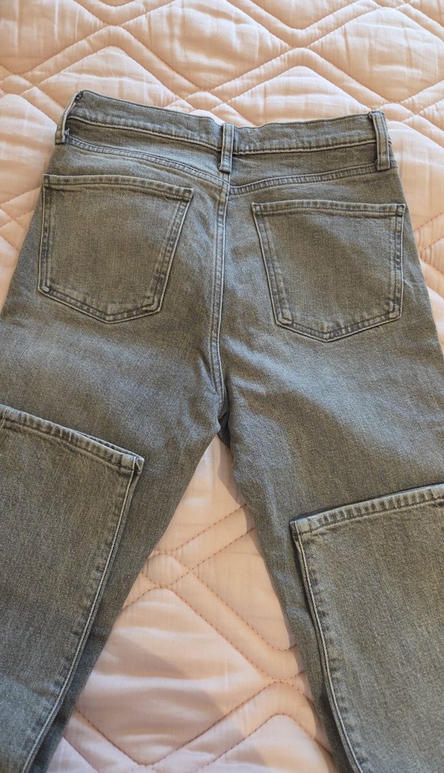 Gri Denim Kadın mango Kot Pantolon - Görsel 4