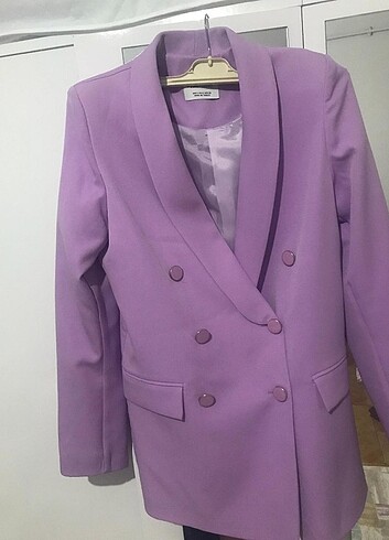 Mor blazer ceket 