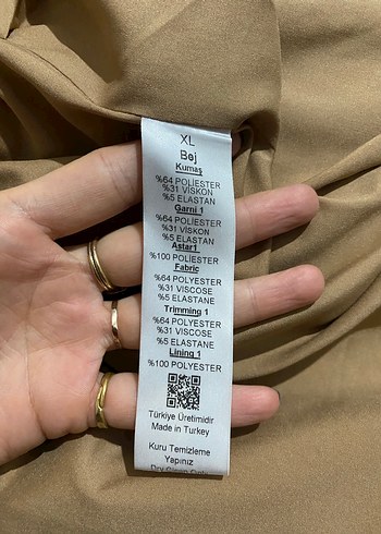 Çift Renkli Kemerli Kaban - Görsel 6