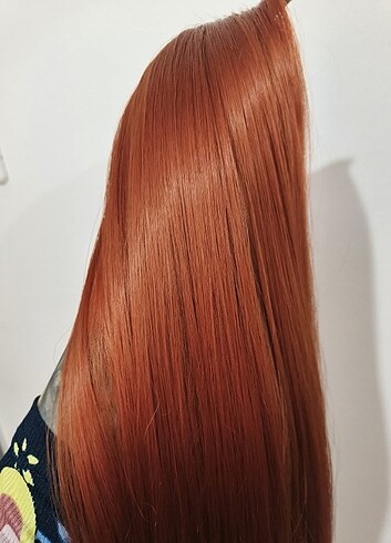 Bakır kızıl at kuyruğu saç - Görsel 5