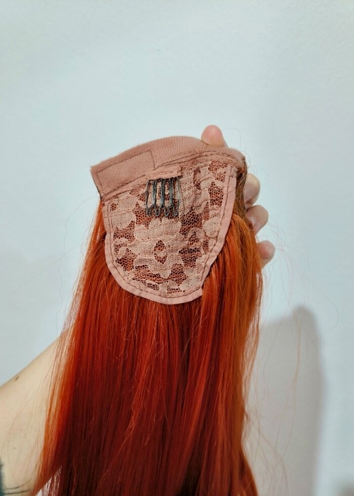 Bakır kızıl at kuyruğu saç - Görsel 2