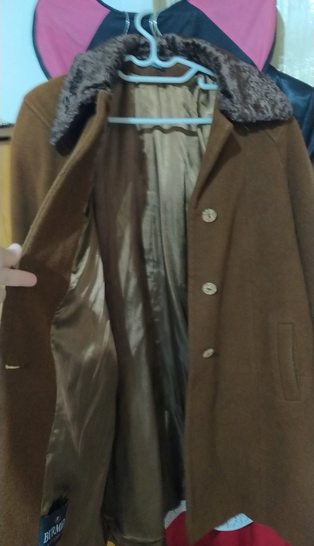 Kahverengi Süet Kadın Midi Kaban - Görsel 2