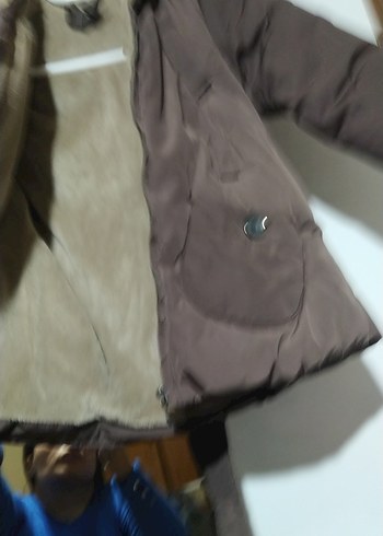 Düğmeli Kahverengi Erkek Çocuk Kaban - Görsel 2