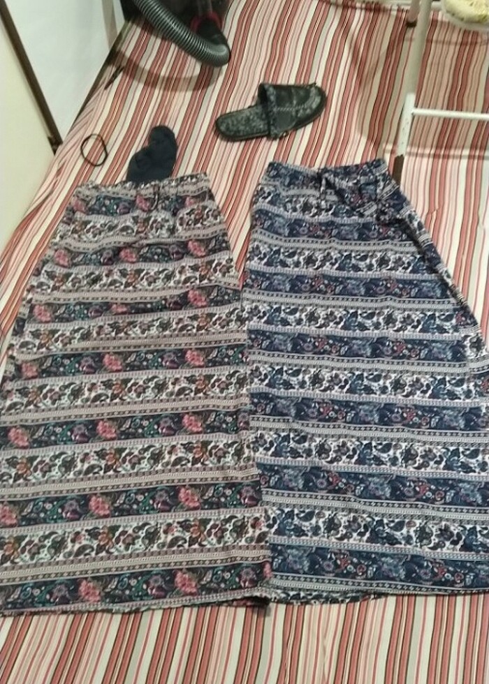 Kalem etek tarzında uzun etek astarsız - Görsel 3