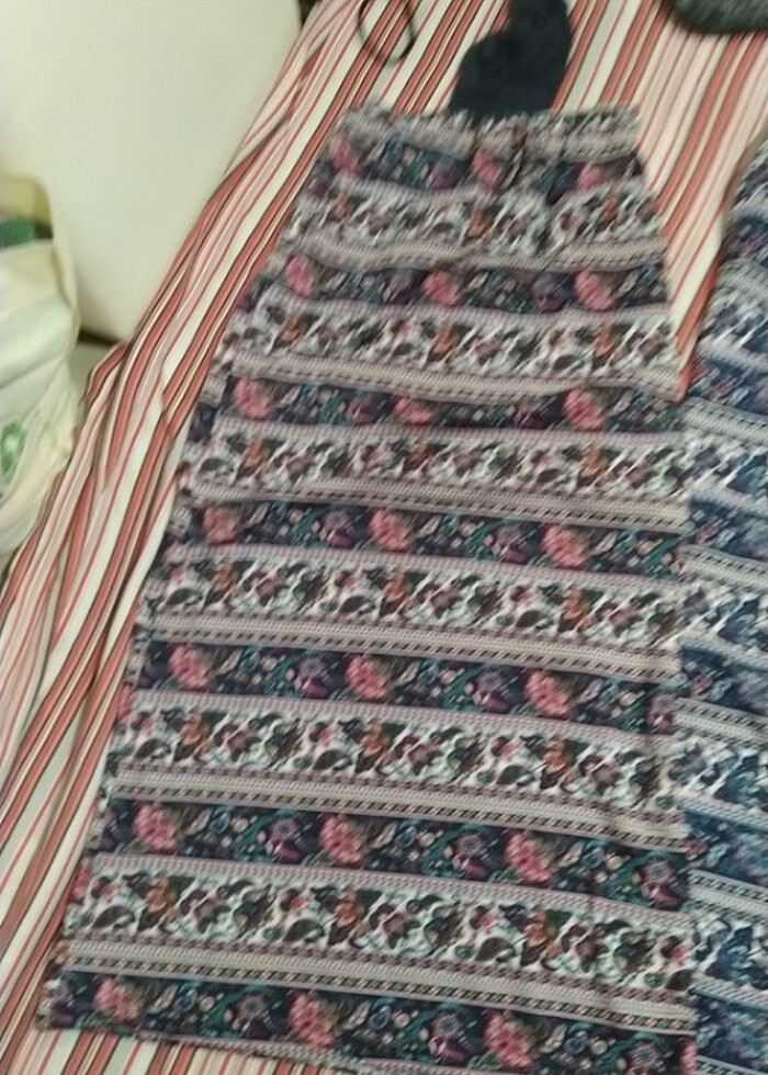 Kalem etek tarzında uzun etek astarsız - Görsel 4