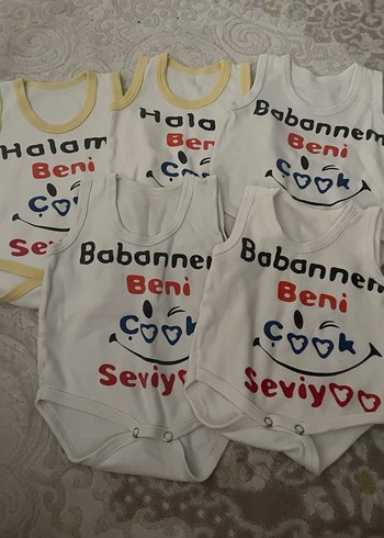 Baskılı Beyaz Erkek Bebek Kolsuz Body - Görsel 5