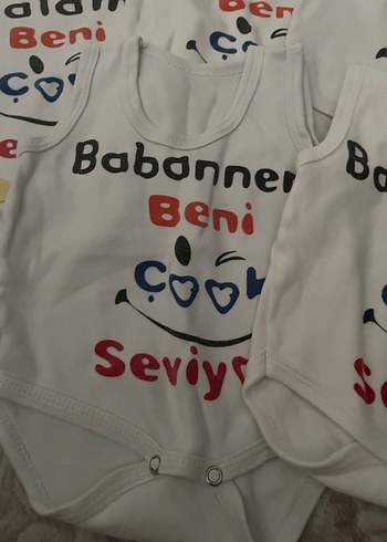 Baskılı Beyaz Erkek Bebek Kolsuz Body - Görsel 2