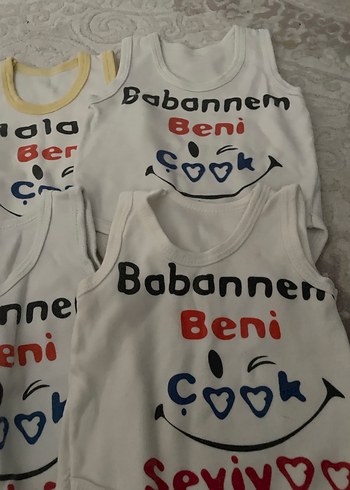 Baskılı Beyaz Erkek Bebek Kolsuz Body - Görsel 6