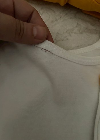 Sarı Soket Baskılı Bebek Body - Görsel 2