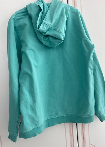 U.S Polo Assn. USPA Turkuaz Kapüşonlu Sweatshirt