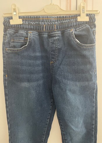 Erkek Çocuk Gri Bol Kesim Denim Pantolon - Görsel 3