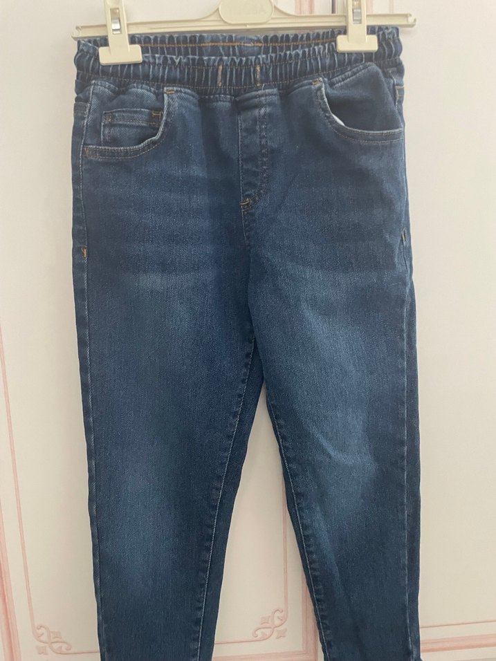 Erkek Çocuk Gri Bol Kesim Denim Pantolon - Görsel 2