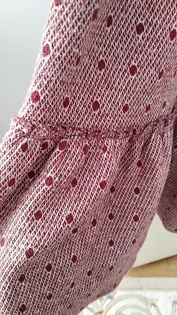 6 Yaş Beden bordo Renk Kız çocuk elbise