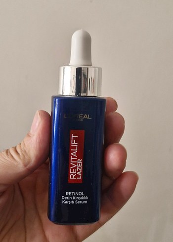 L'Oréal Revitalift Lazer Retinol Serum iki kez kullanıldı