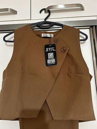 s Beden Yelek pantolon takım